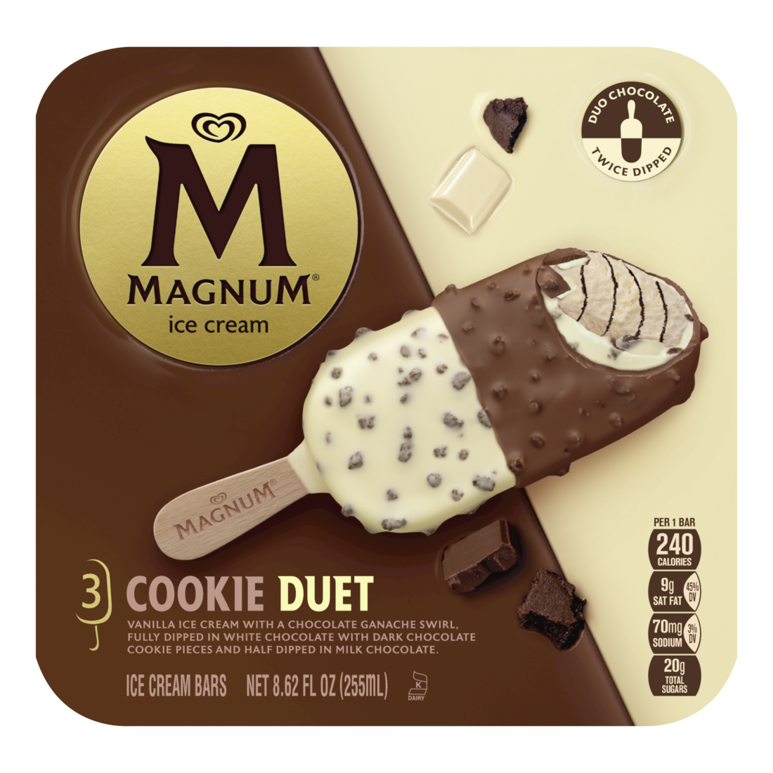 Magnum Ice Cream Bars, Cookie Duet