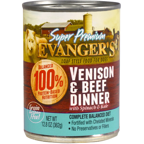 Evanger's Super Premium Venison & Beef Dinner Dog Food - 12.8 Oz