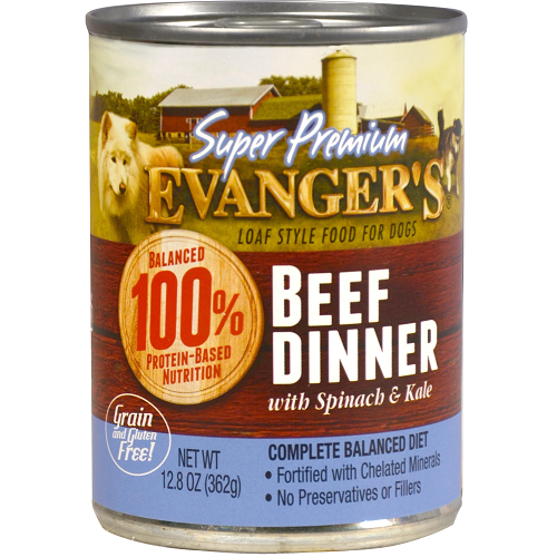 Evanger's Super Premium Beef Dinner Canned Dog Food, 13-oz