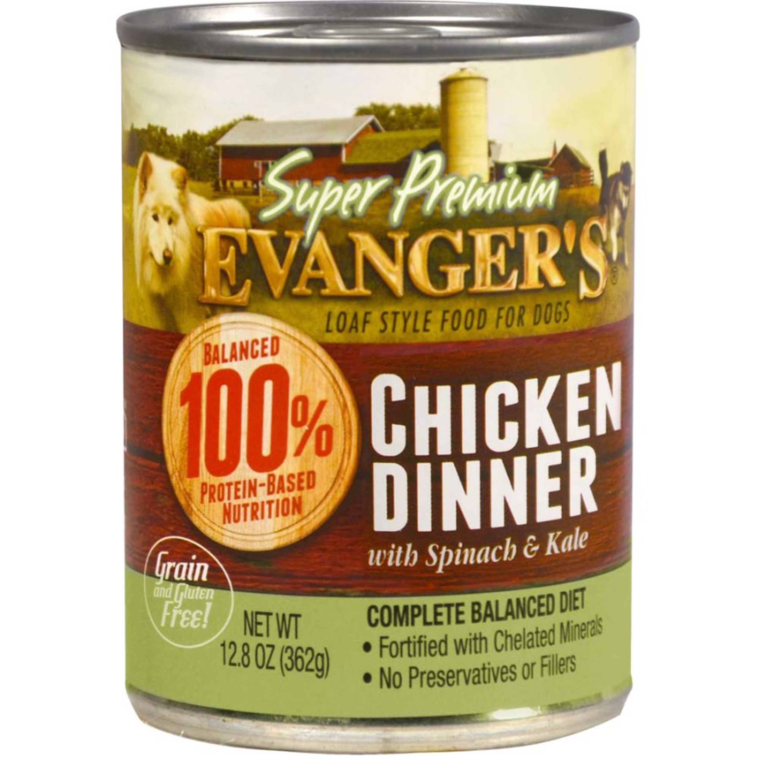 Evanger's Super Premium Wet Dog Food Chicken Dinner -- 12.5 Oz