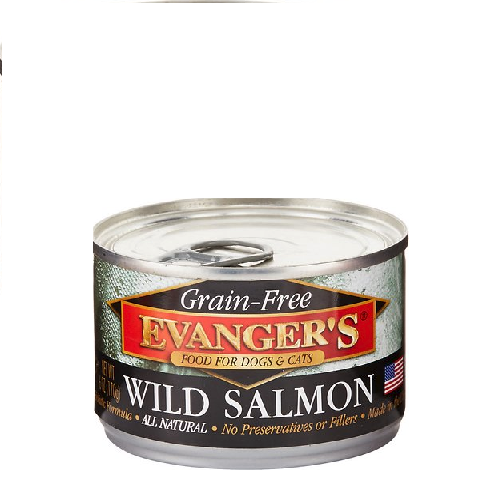 Evanger's Grain Free Dog And Cat Food Canned Wild Salmon [6 Oz]
