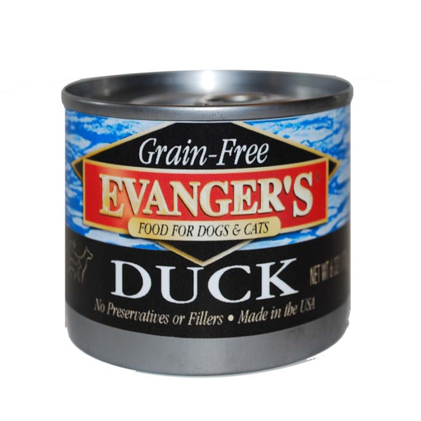 Evanger's Grain Free Duck Canned Dog And Cat Food 6 Oz