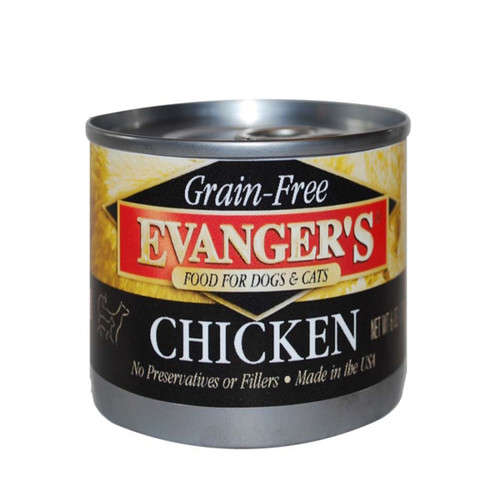 Evanger's Chicken Canned Dog And Cat Food 6 Oz