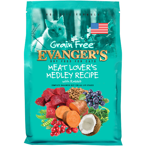 Evangers Grain-Free Meat Lover'S Medley With Rabbit Dry Cat Food