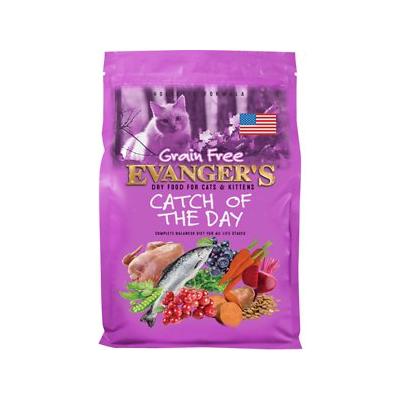 Evanger's Catch Of The Day Super Premium Dry Cat Food - 4.4 Lb Bag