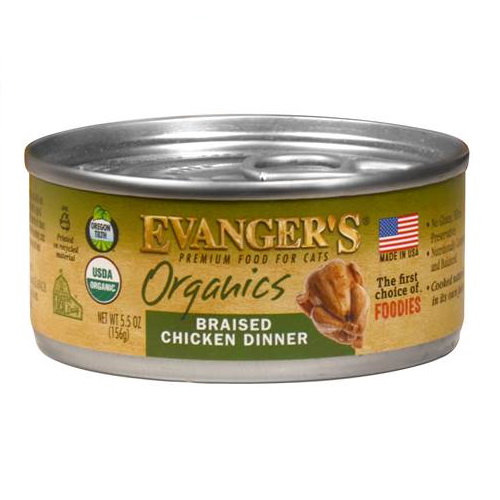 Evangers Organics Braised Chicken Dinner For Cats