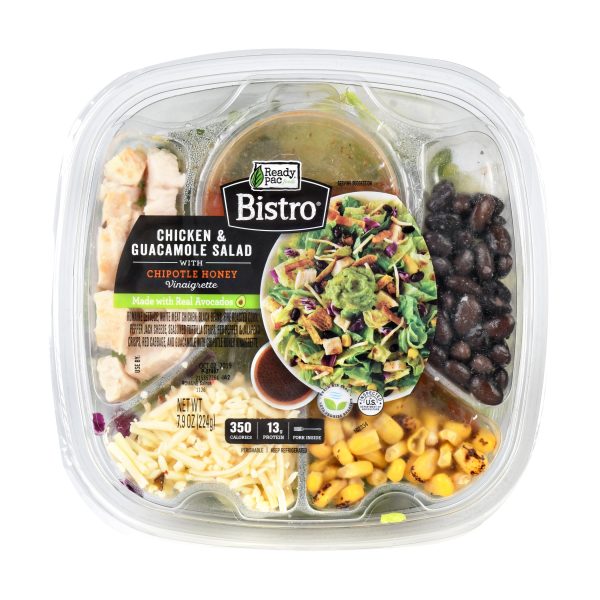 Ready Pac Foods Bistro, Chicken & Guacamole Salad, Chipotle Honey Dressing