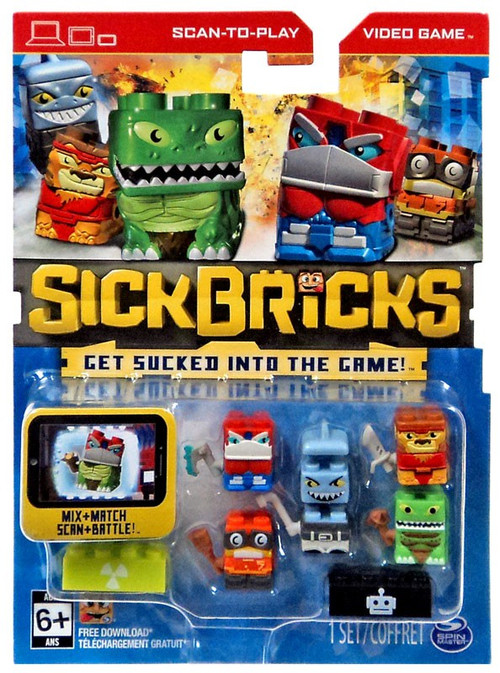 Spin Master Sick Bricks Mutants Vs Robots Scan & Battle SickBricks 1 Set