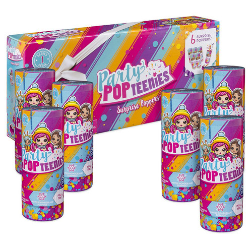 Party Popteenies Series 1 Surprise Popper 6-Pack Boxed Set