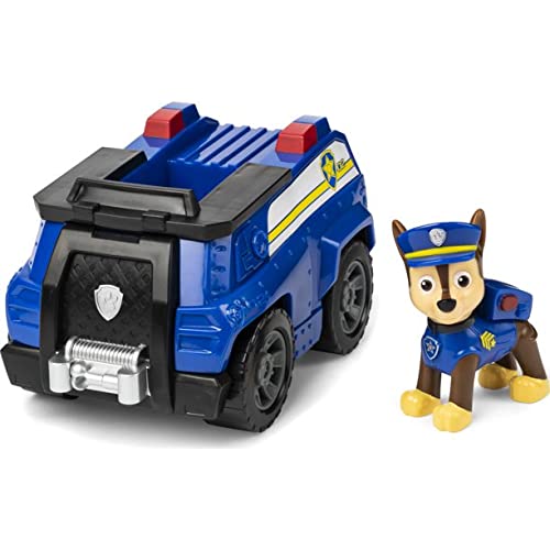 Paw Patrol Chase's Cruiser Vehicle With Collectible Figure For Kids Aged 3 And Up