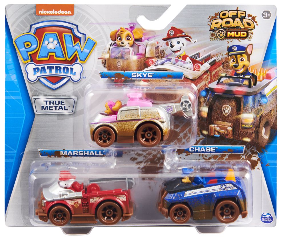 Paw Patrol True Metal Off Road 3Pk