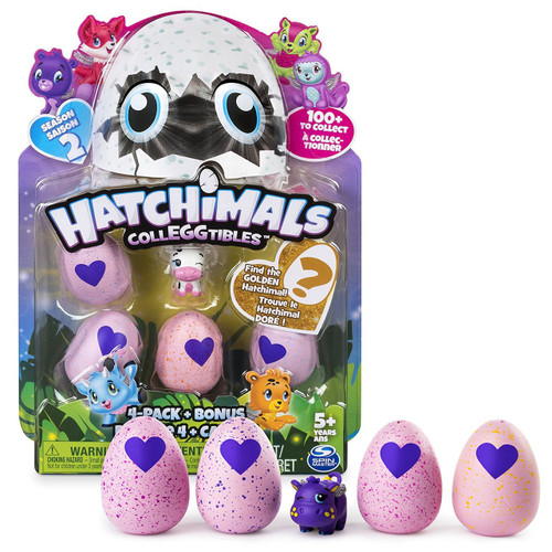 Hatchimals CollEGGtibles Season 2 - 4-pk+ Bonus (Styles & Colors May Vary) By Spin Master
