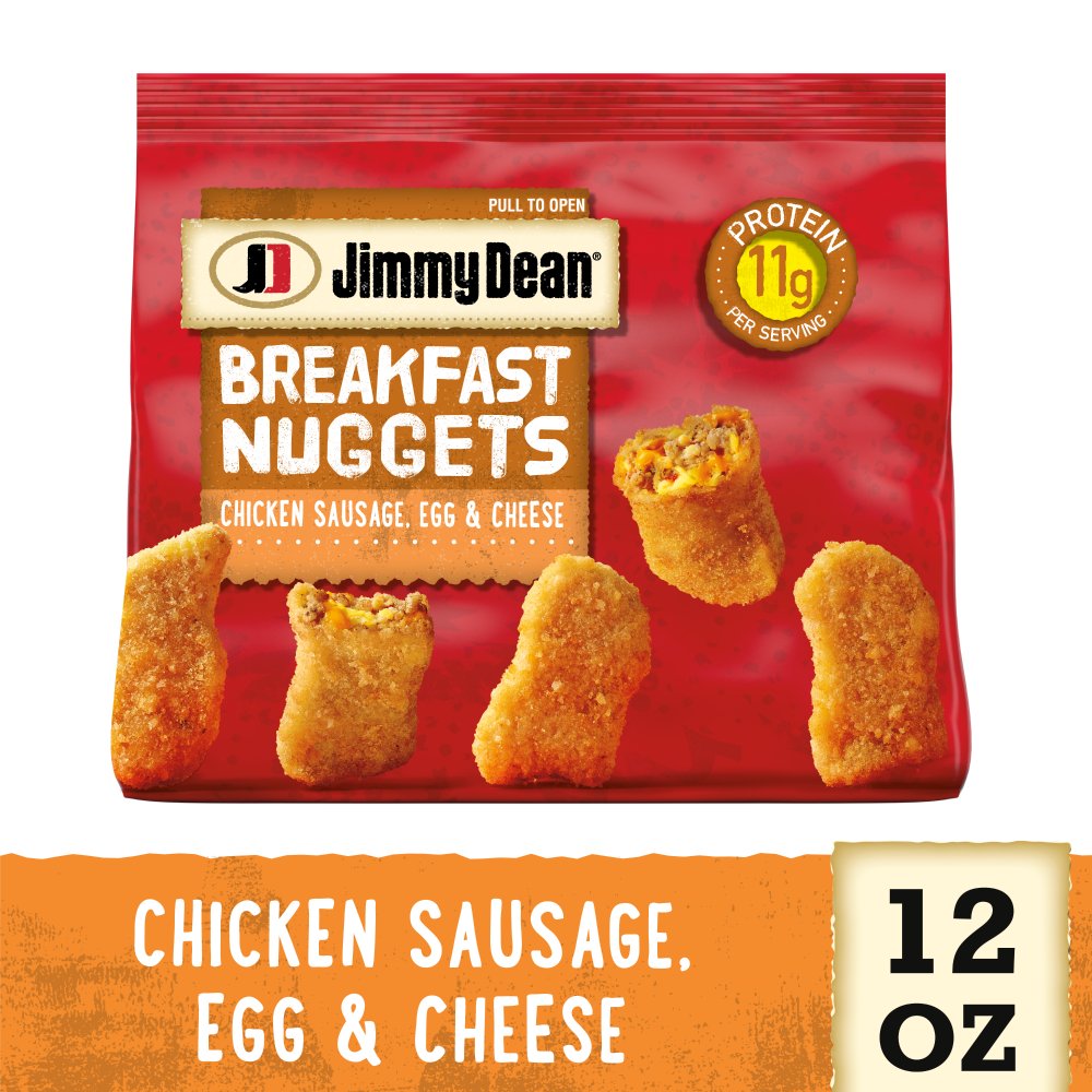 Jimmy Dean Frozen Breakfast Nuggets Chicken Sausage Egg Cheese - 12oz