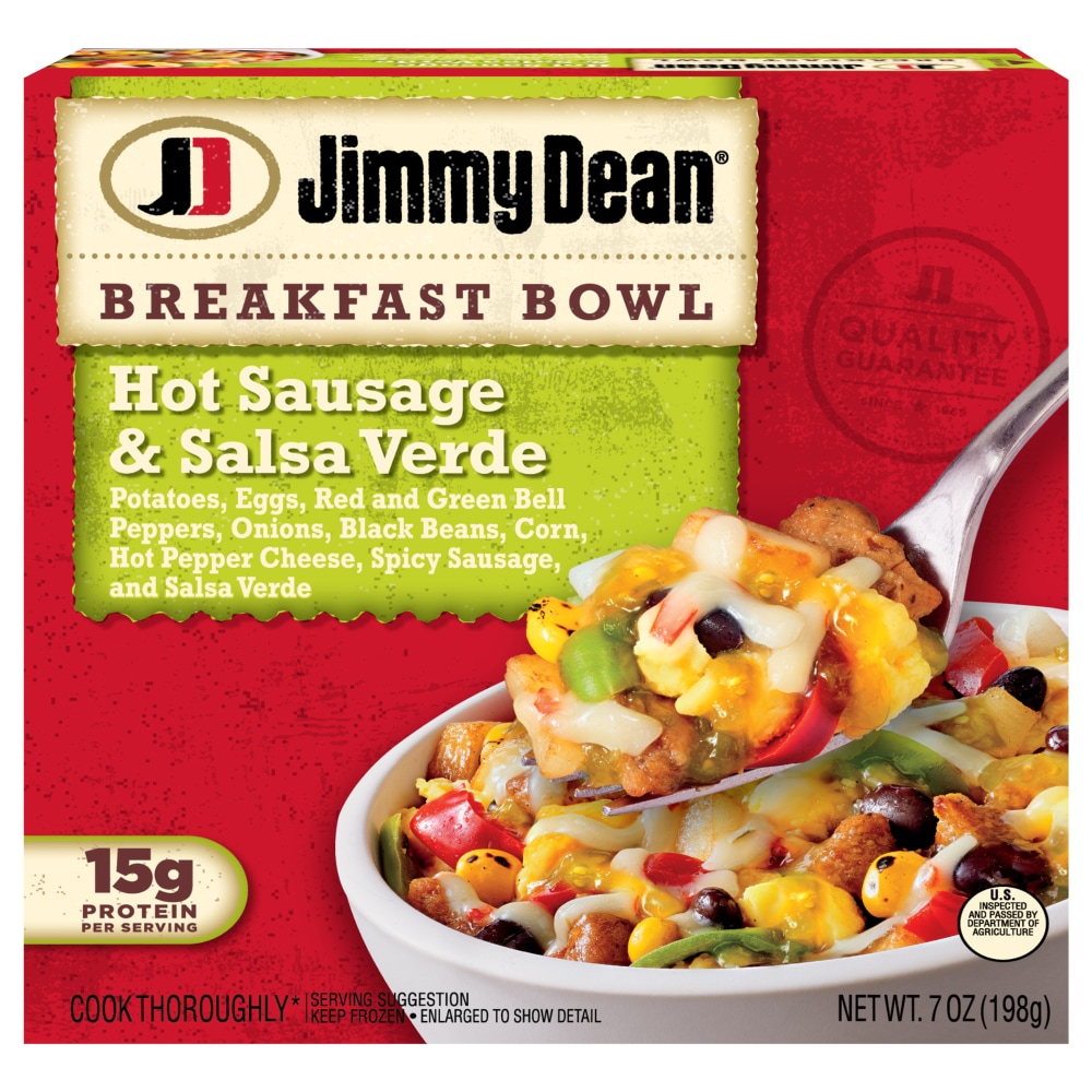 Jimmy Dean Breakfast Bowl, Hot Sausage & Salsa Verde 7 Oz