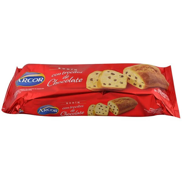 Arcor Budin Chispas Chocolate 250Gr