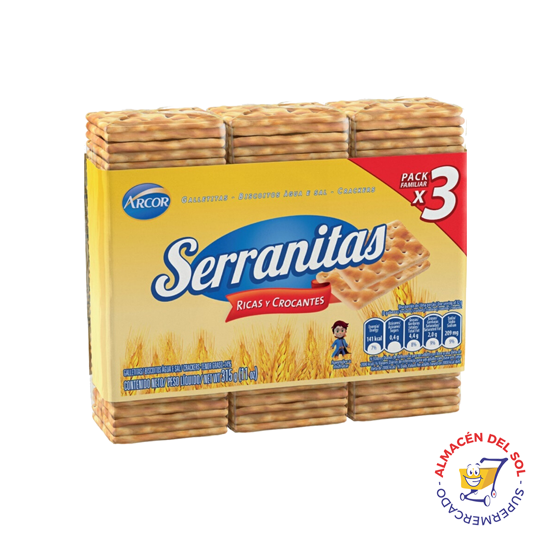Serranitas Galletitas Pack 3u