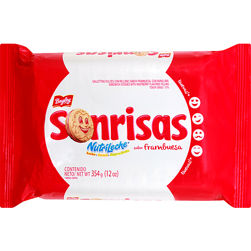 Bagley Sonrisas Frambuesa 354Gr