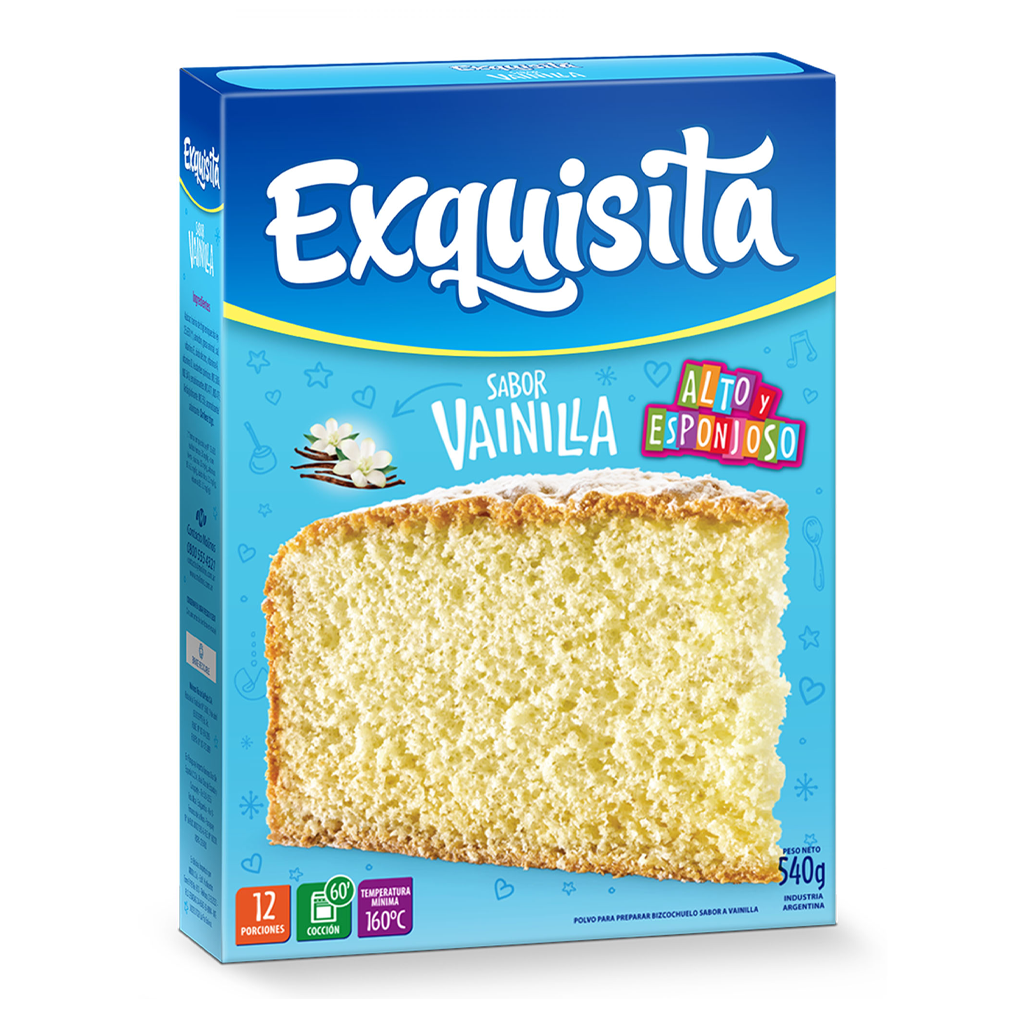 Exquisita Bizcochuelo De Vainilla