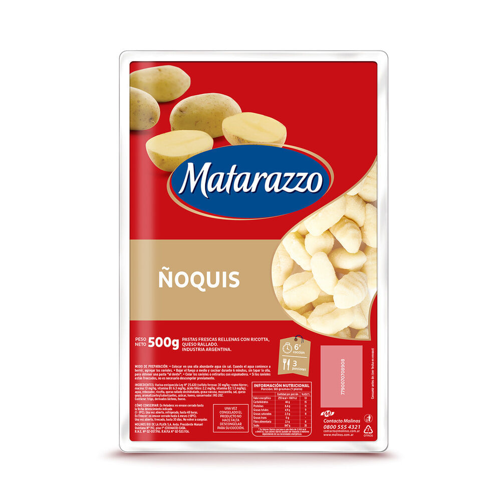 Matarazzo Ñoquis De Papa 500 G