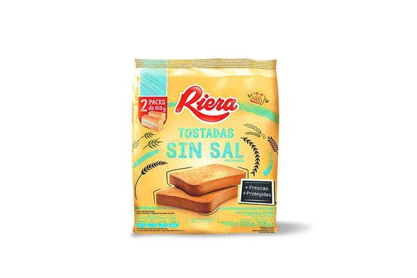 Riera Tostadas Clásica Sin Sal 200g