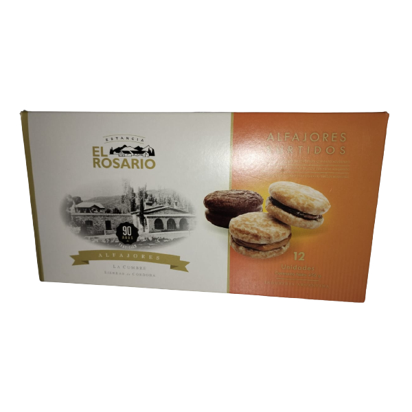 Estancia El Rosario Alfajores Surtidos, 38 G (12 Alfajores)