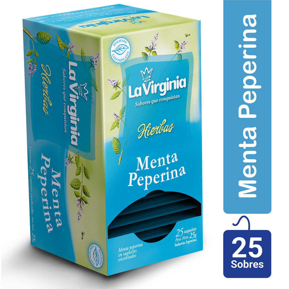 La Virginia Té De Hierbas En Saquitos Menta Peperina 25 U