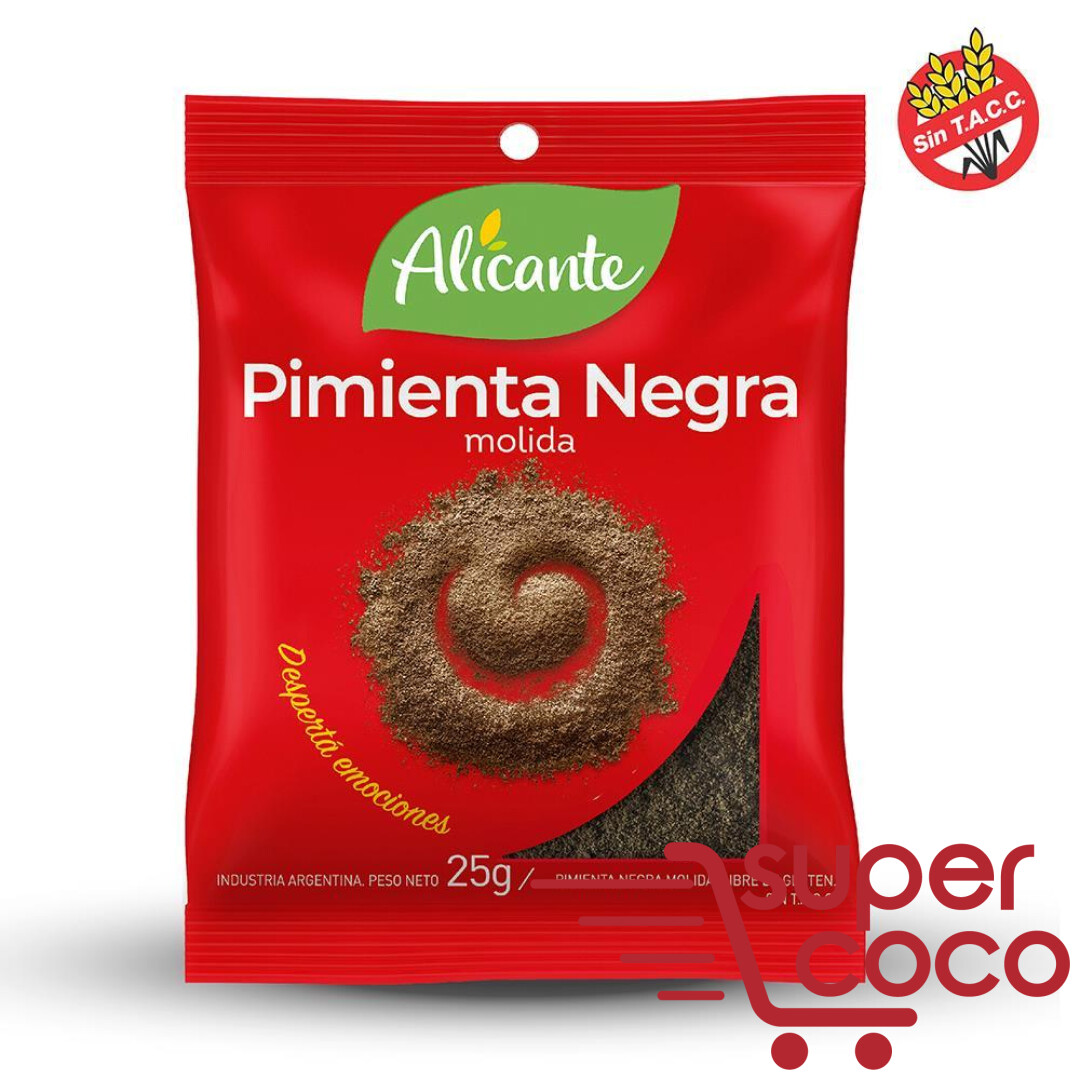 Alicante Pimienta Negra Molida 25 G