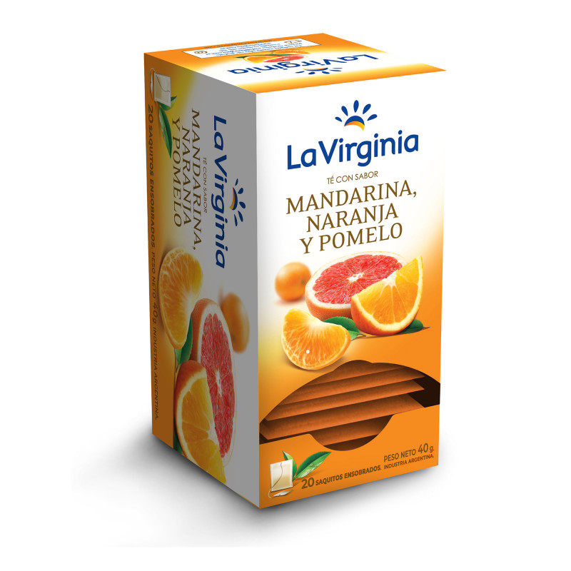 La Virginia Te Mandarina/naranja Y Pomelo X 20 Saq
