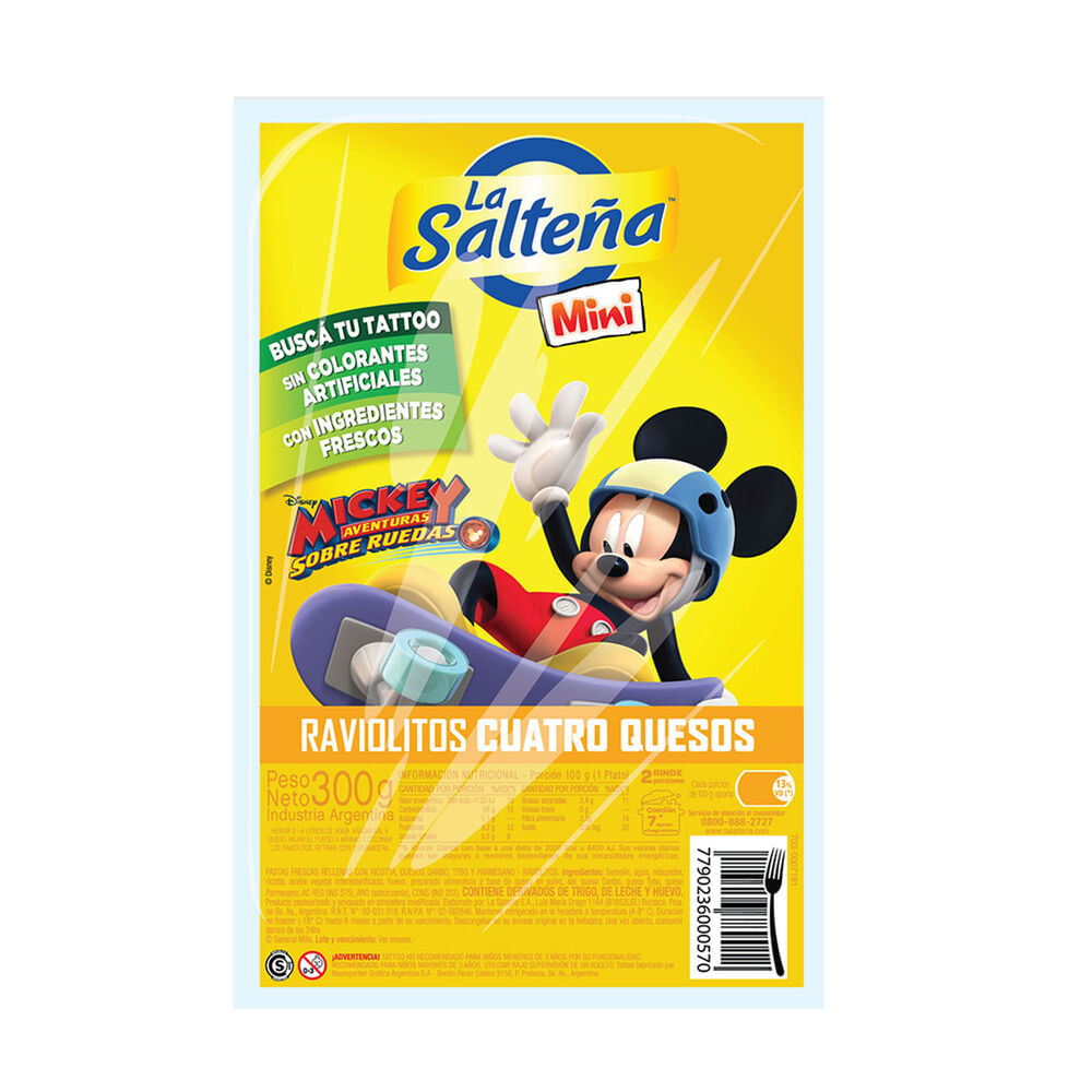La Salteña Raviolitos Cuatro Quesos 300 G
