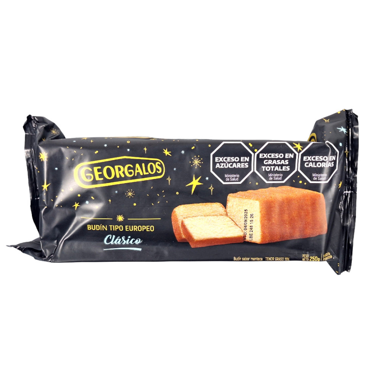 Georgalos Classic European Style Butter Pudding Budín Clásico, 250 G / 8.82 Oz