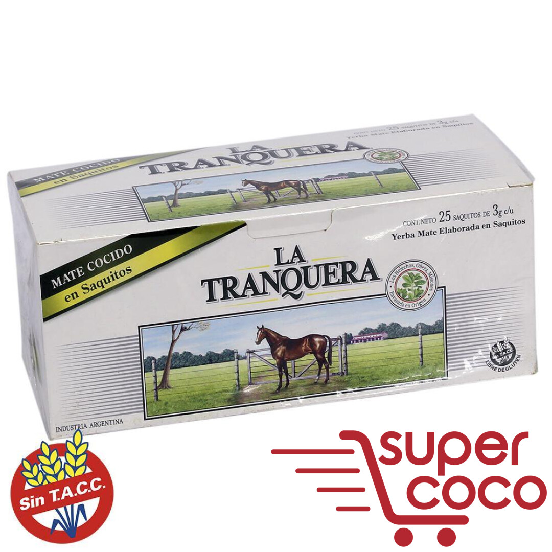 Rcl Mate Cocido E/saquitos La Tranquera 25 Un