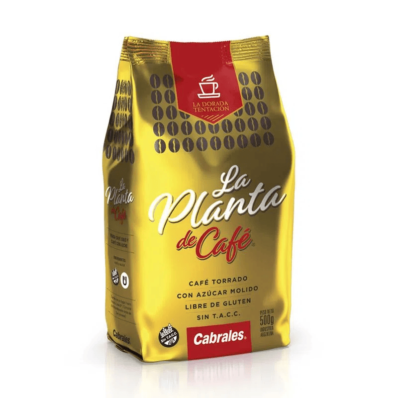 Cabrales La Planta De Café Torrado Con Azúcar Molido, 500 G
