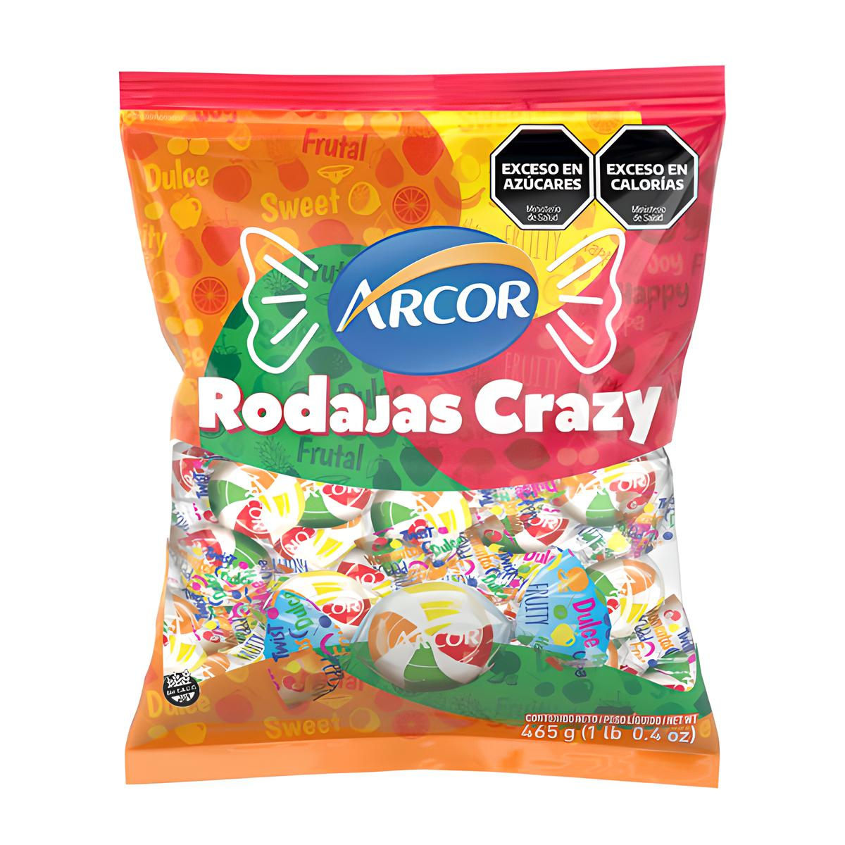 Arcor Caramelos Rodajas Crazy 485 G