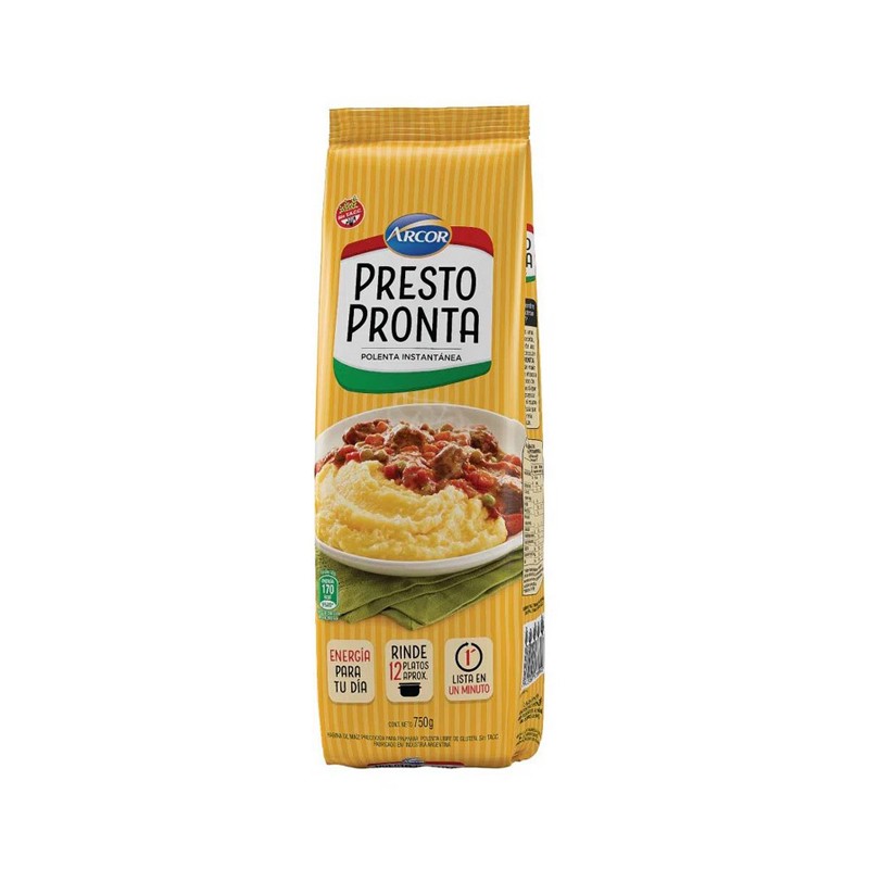 Arcor Polenta Presto Pronta 750Gr