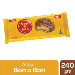 Bon O Bon Alfajor Negro 240 Gr