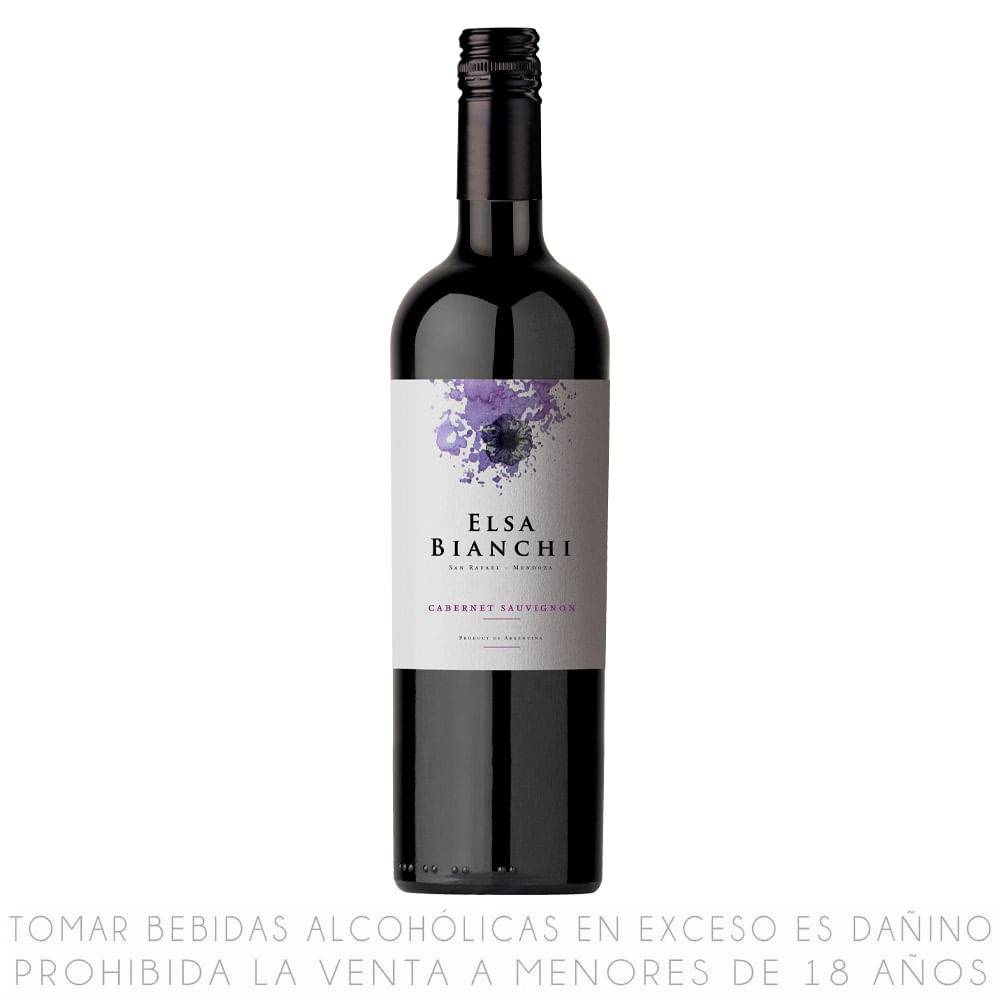 Bianchi Vino Tinto Cabernet Sauvignon Elsa Botella 750ml