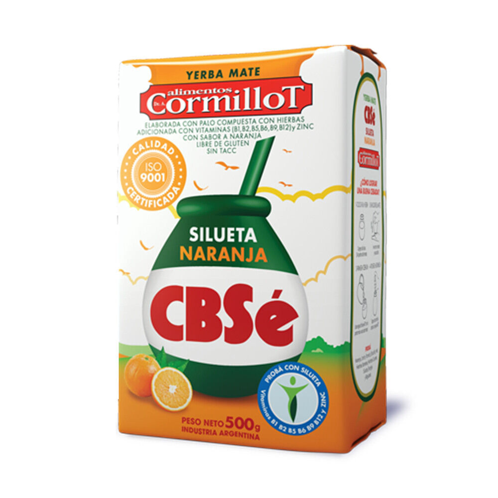 CBSé Yerba Mate Silueta Naranja 500 G