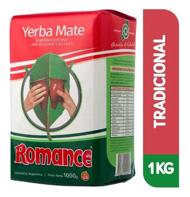 Romance Yerba Mate Con Palo 1 Kg