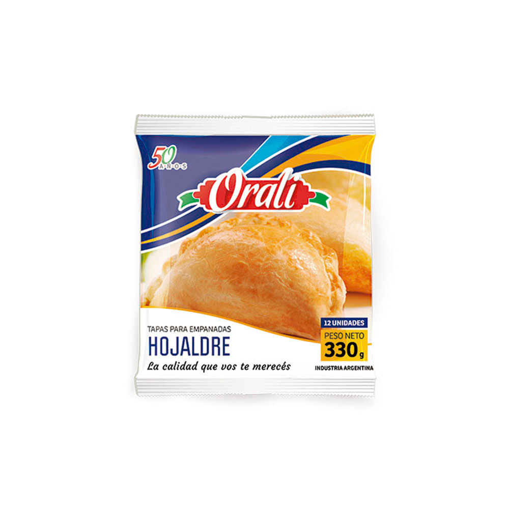 Orali Tapas Para Empanadas Hojaldre X 12 Uni