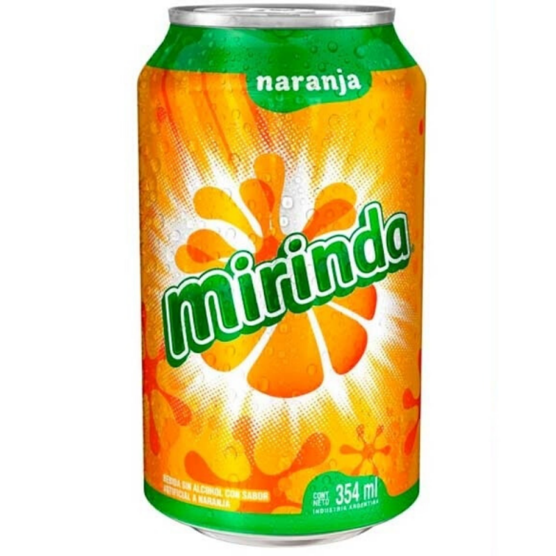 Mirinda Gaseosa Naranja Regular Lata 354 Cc