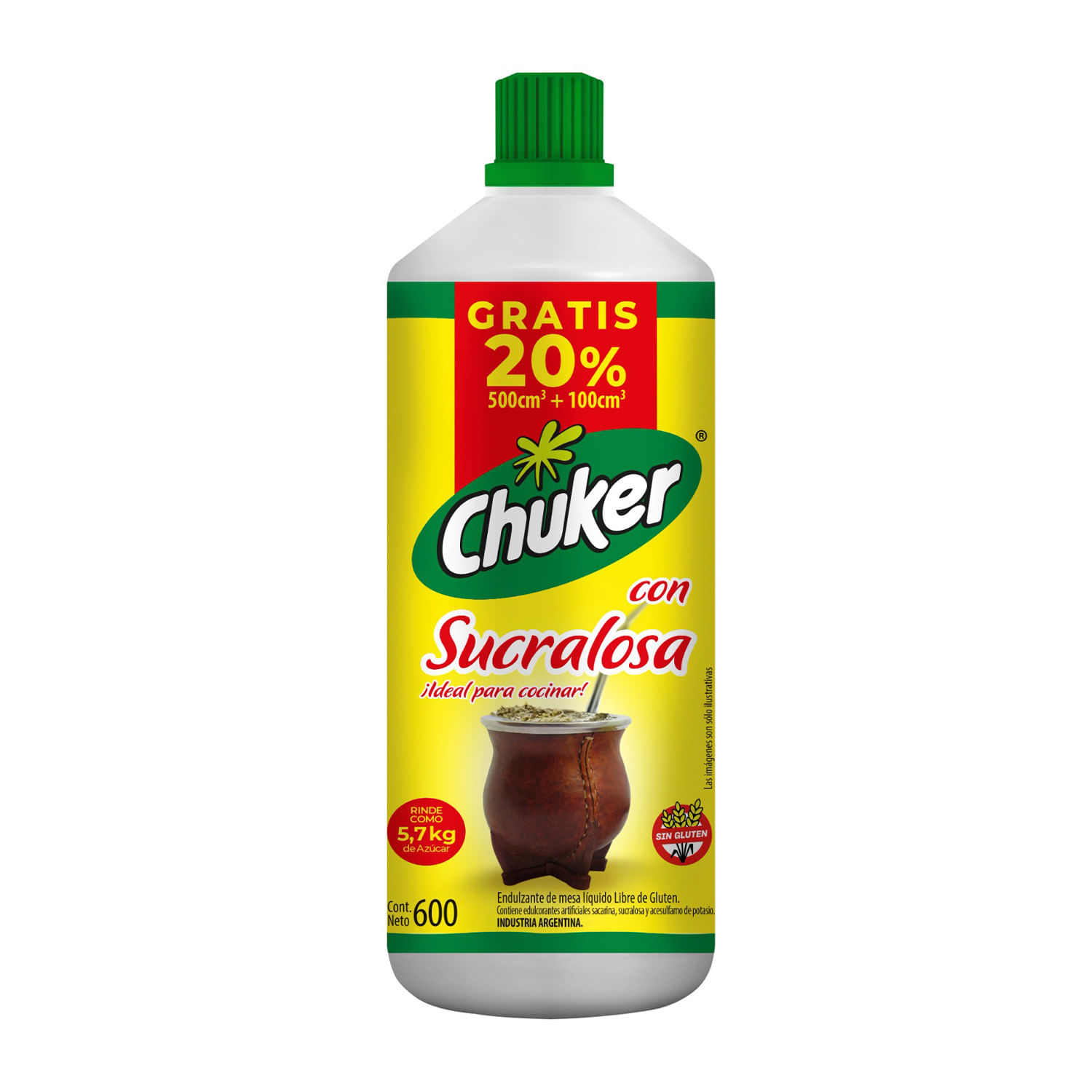 Chuker Edulcorante Liquido 600 Ml