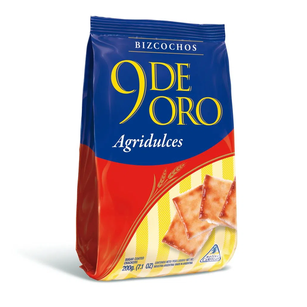 9 de Oro Bizcochos Agridulces 200 G