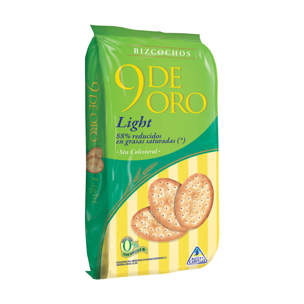 9 De Oro Bizcochos Light 170 Gr