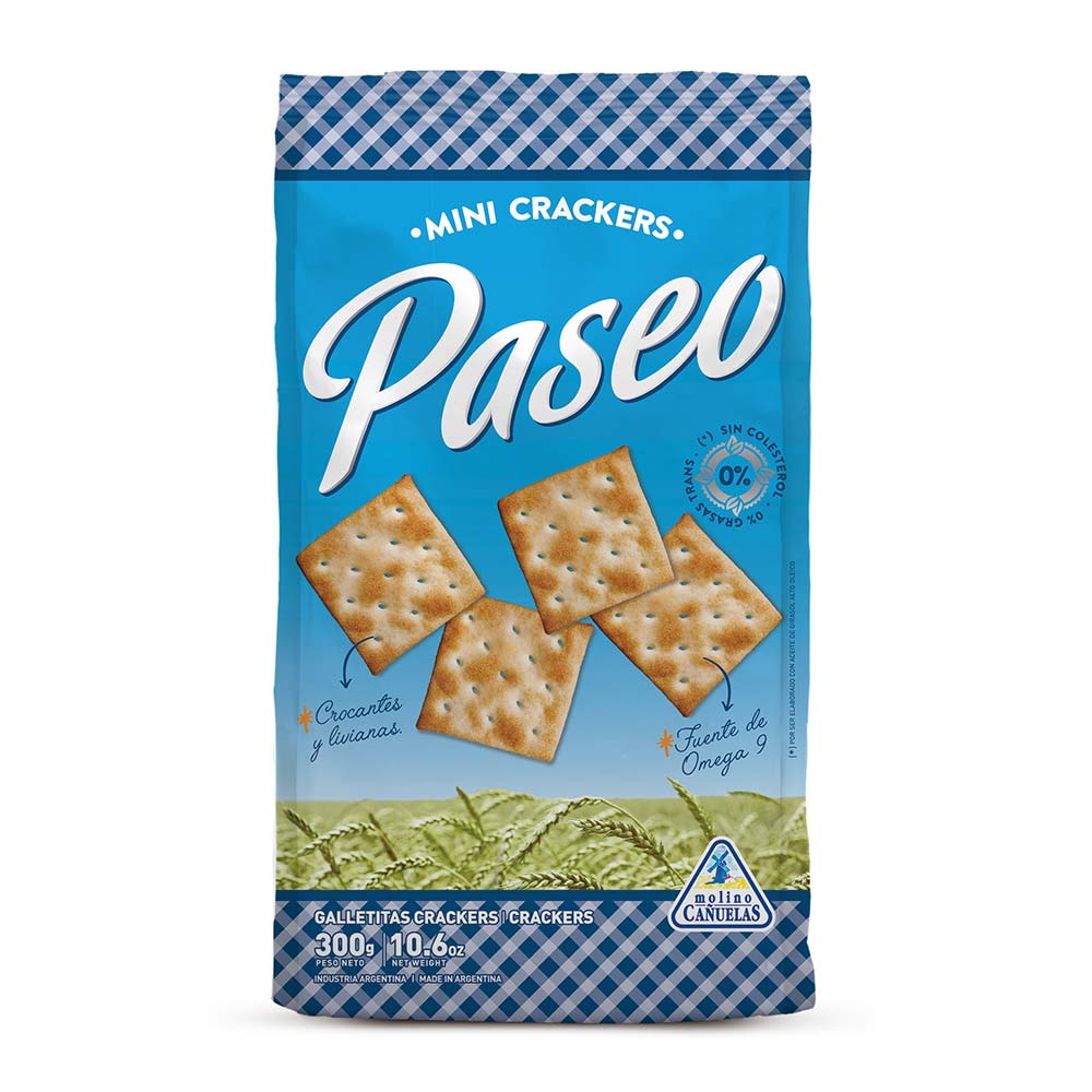 Paseo Galletitas De Agua Crackers 300 Gr