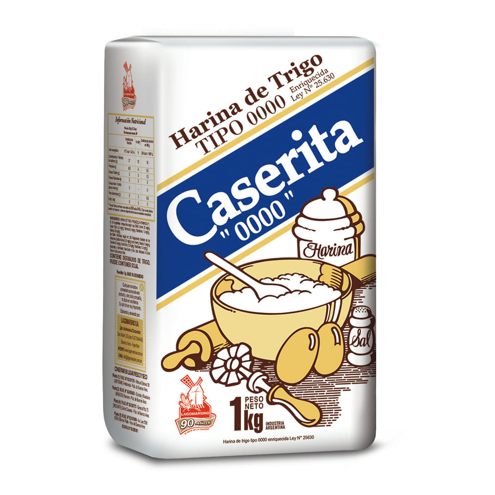 Caserita Harina De Trigo 0000 1 Kg