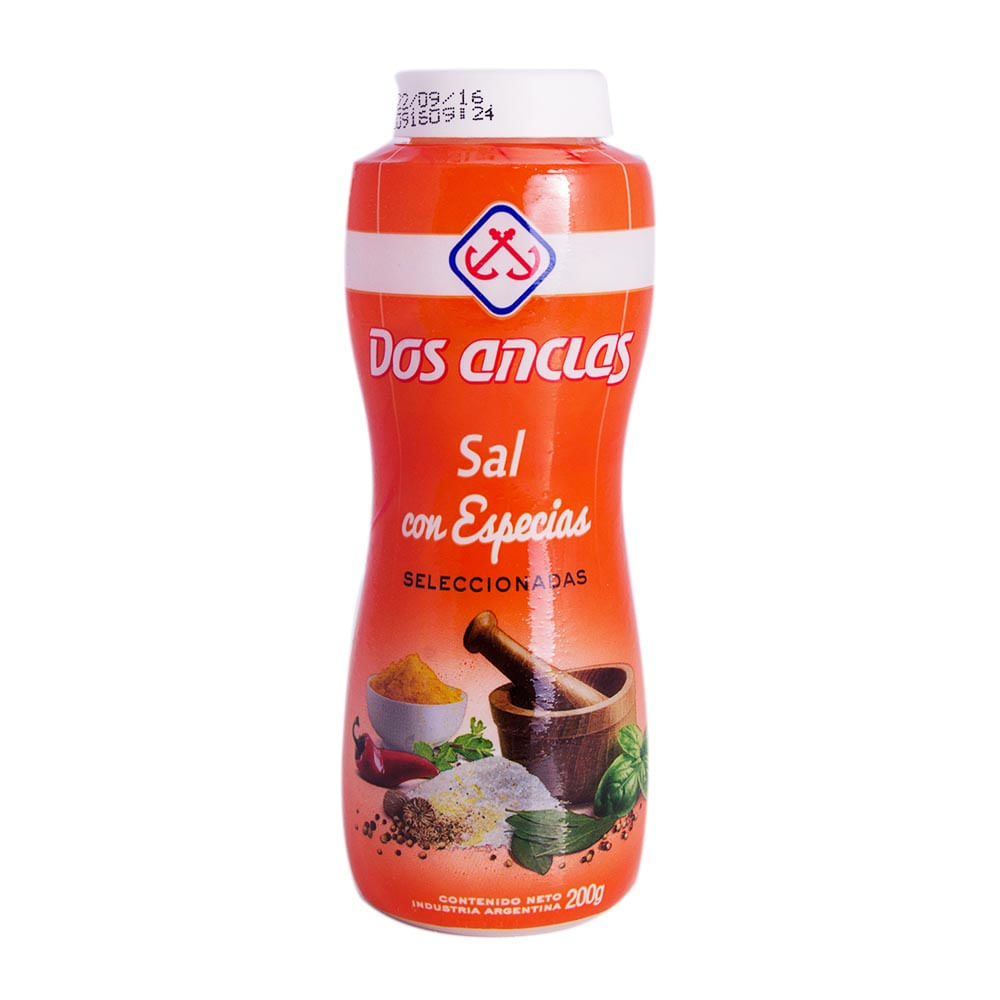 Dos Anclas Sal Con Especias Salero X 200Gr