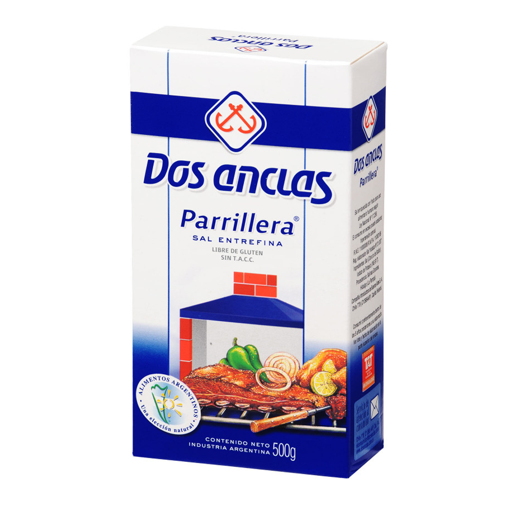Dos Anclas Sal Parrillera Entrefina 500gr