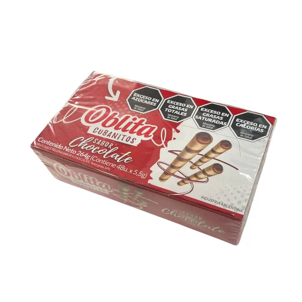Oblita Cubanitos Sabor Chocolate 48u
