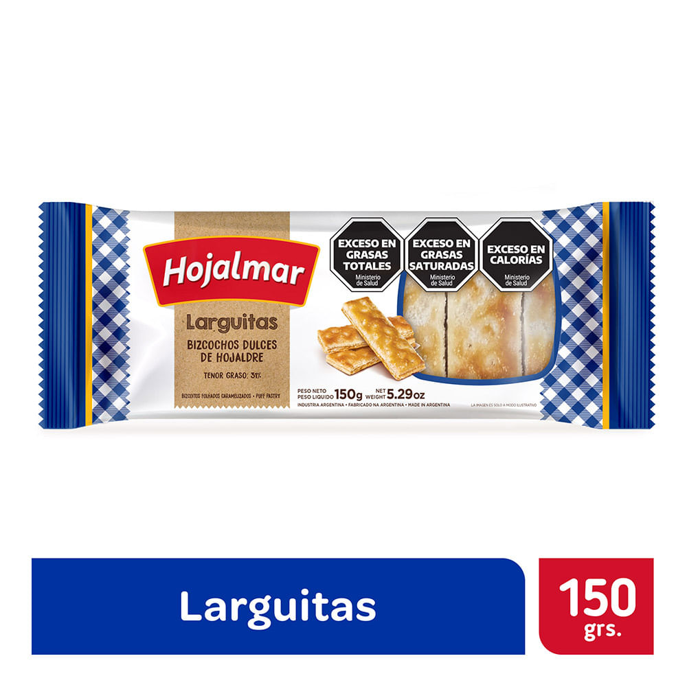 Hojalmar Galletitas De Hojaldre Larguitas 150 G