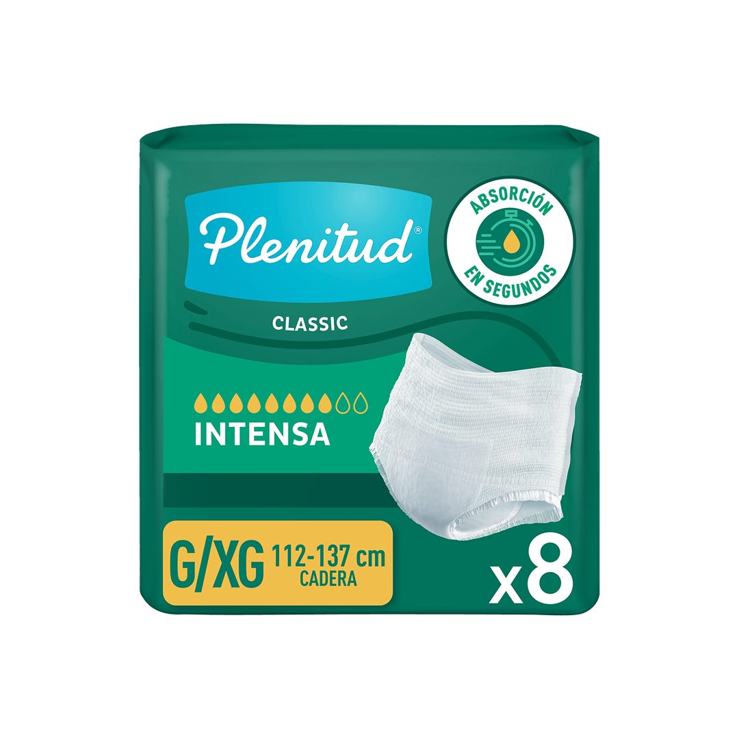 Plenitud Pañal Para Adulto Classic Talla G – 8 Uni